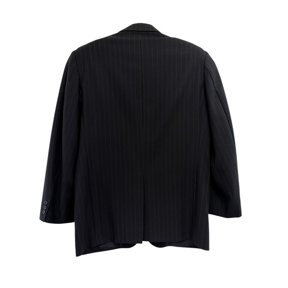 Brooks Brothers Mens Navy Blue Pinstripe Wool 2 Piece Suit Pleated Cuffed Israel